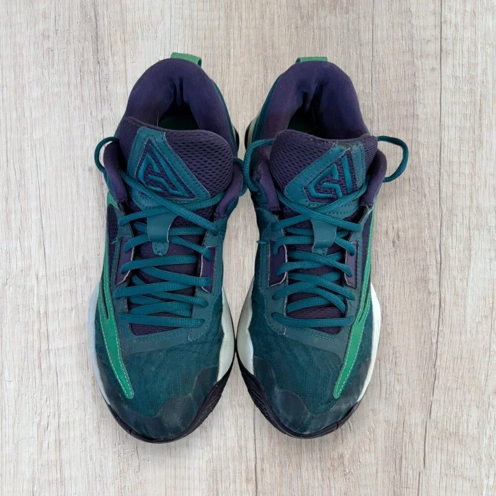 Nike Giannis DZ7533-301 Immortality 2 Basketball Shoes Green Teal Black Mens 8.5